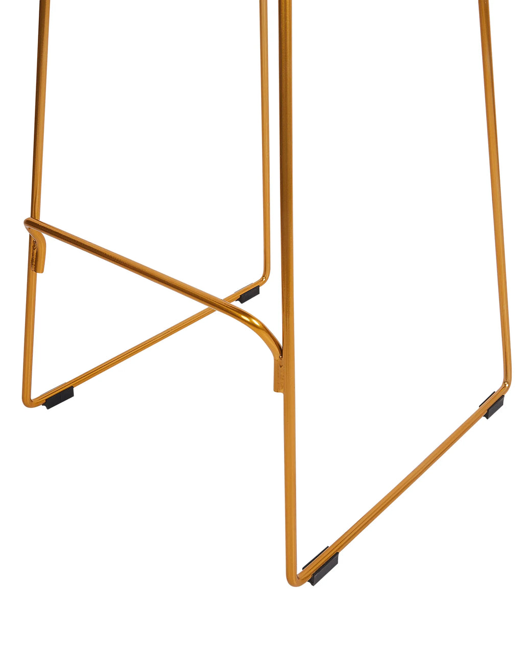 Set of 2 Bar Chairs PENSACOLA Metal Gold