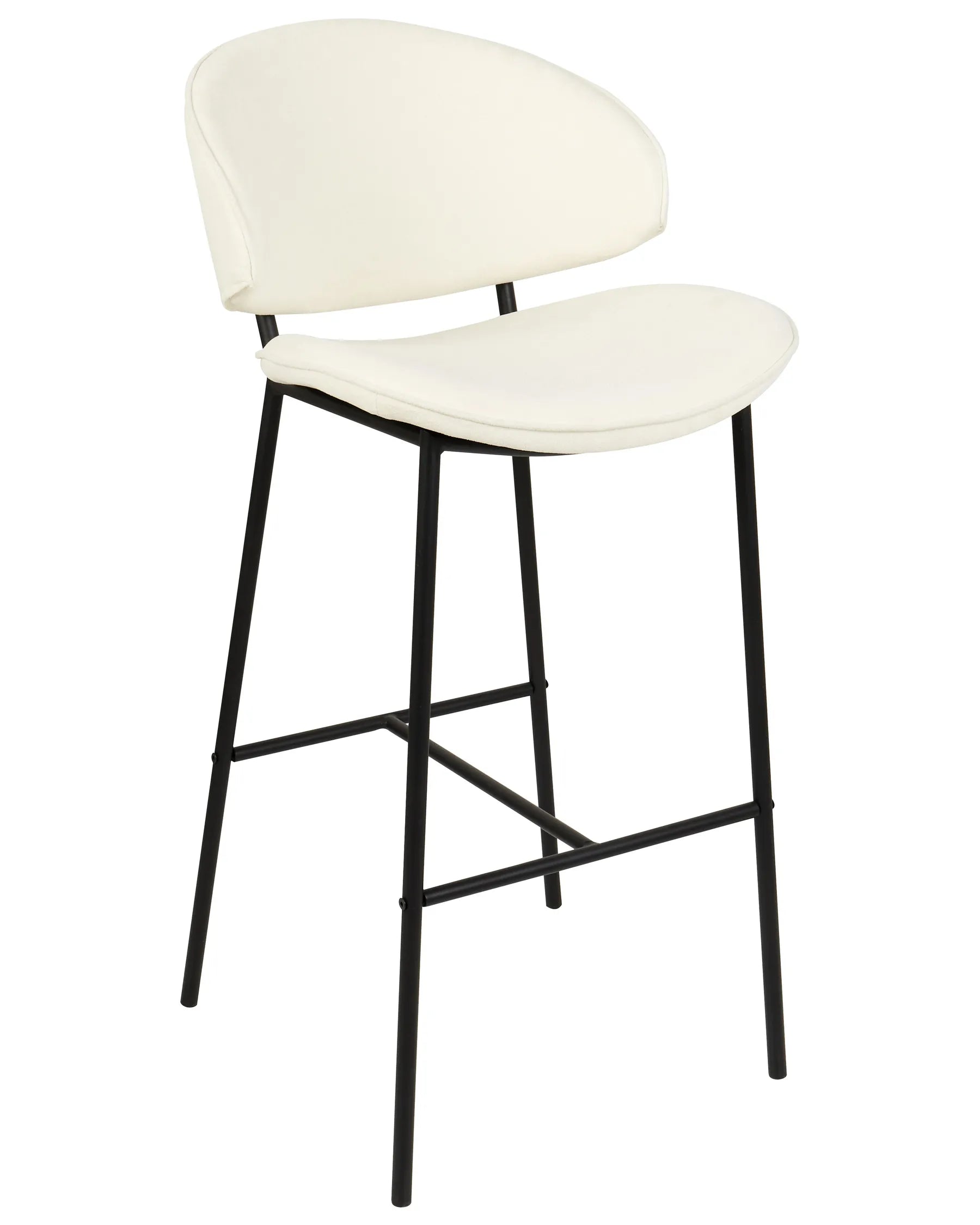 Set of 2 Bar Chairs KIANA Light Beige