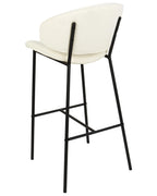 Set of 2 Bar Chairs KIANA Light Beige