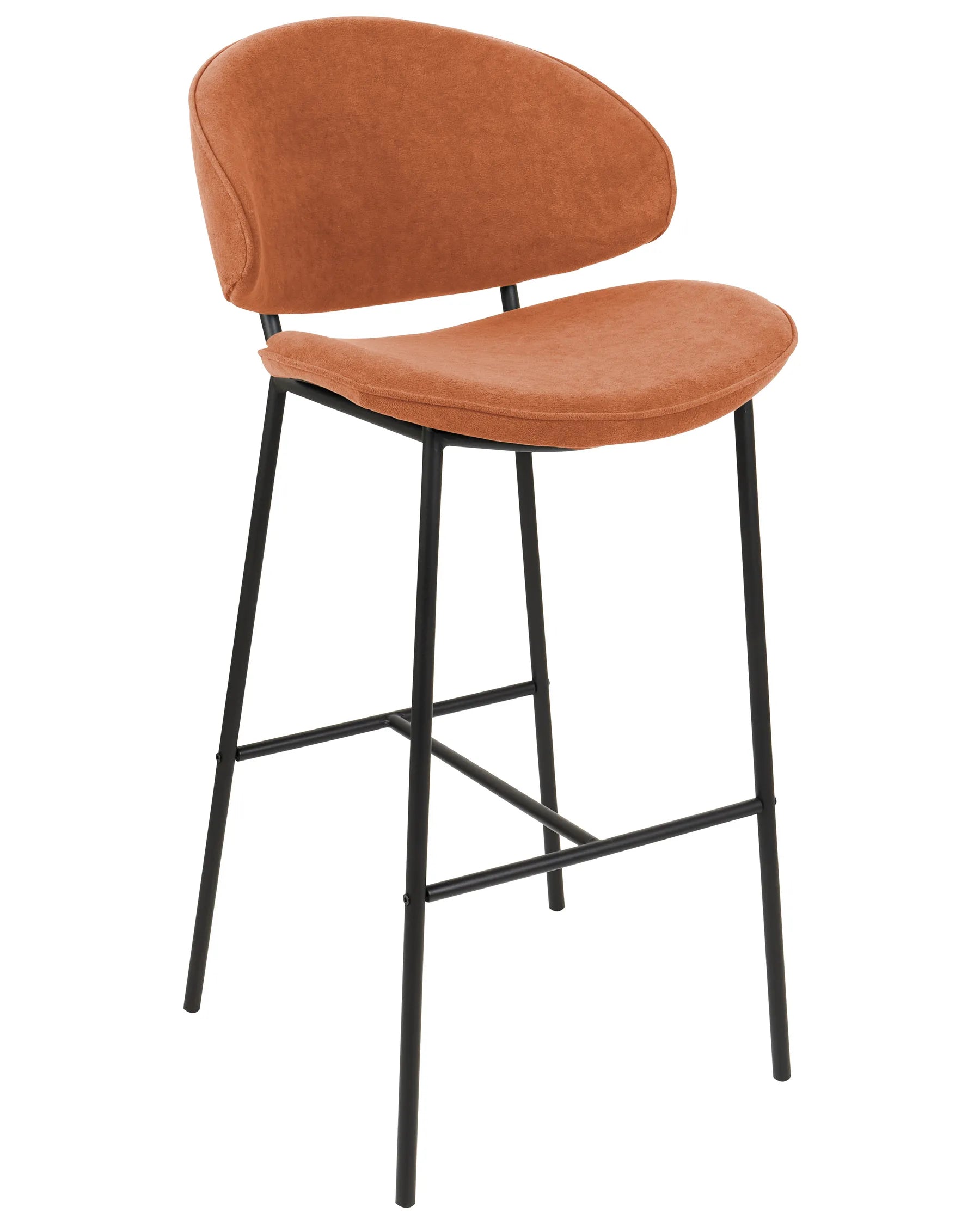 Set of 2 Bar Chairs KIANA Orange