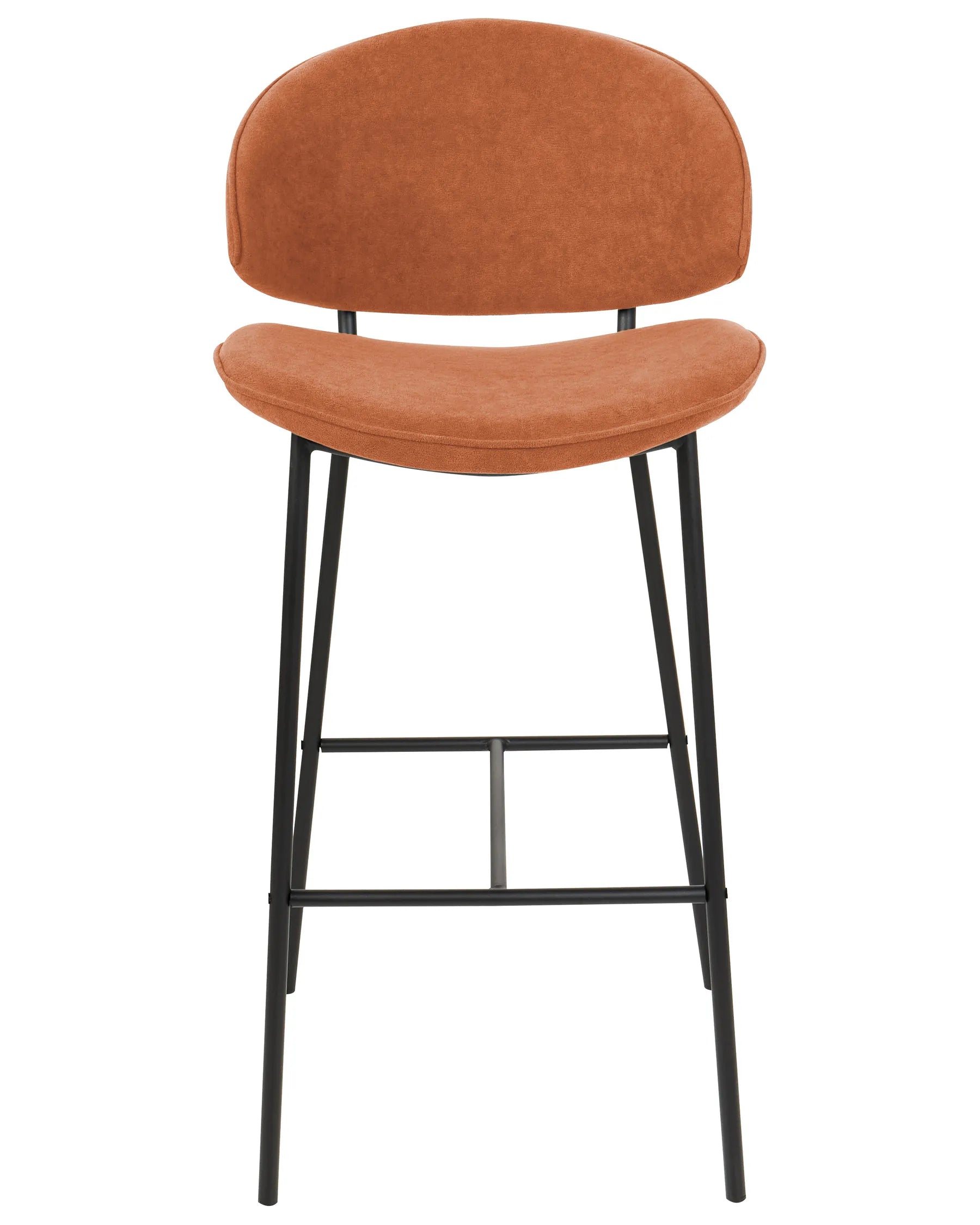 Set of 2 Bar Chairs KIANA Orange