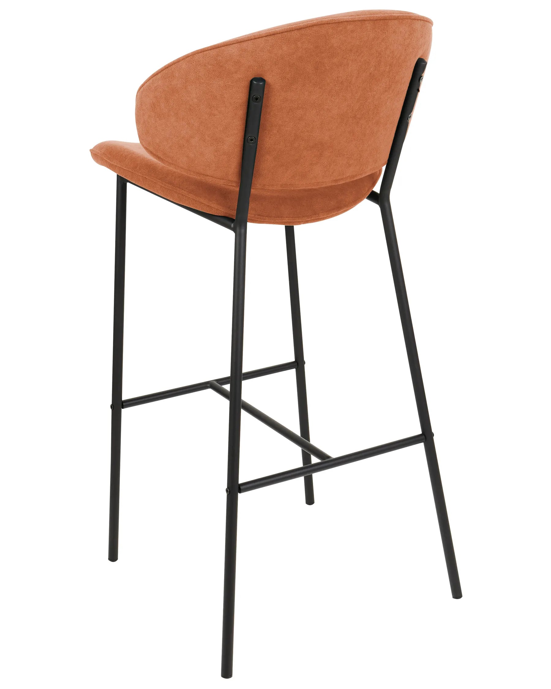 Set of 2 Bar Chairs KIANA Orange