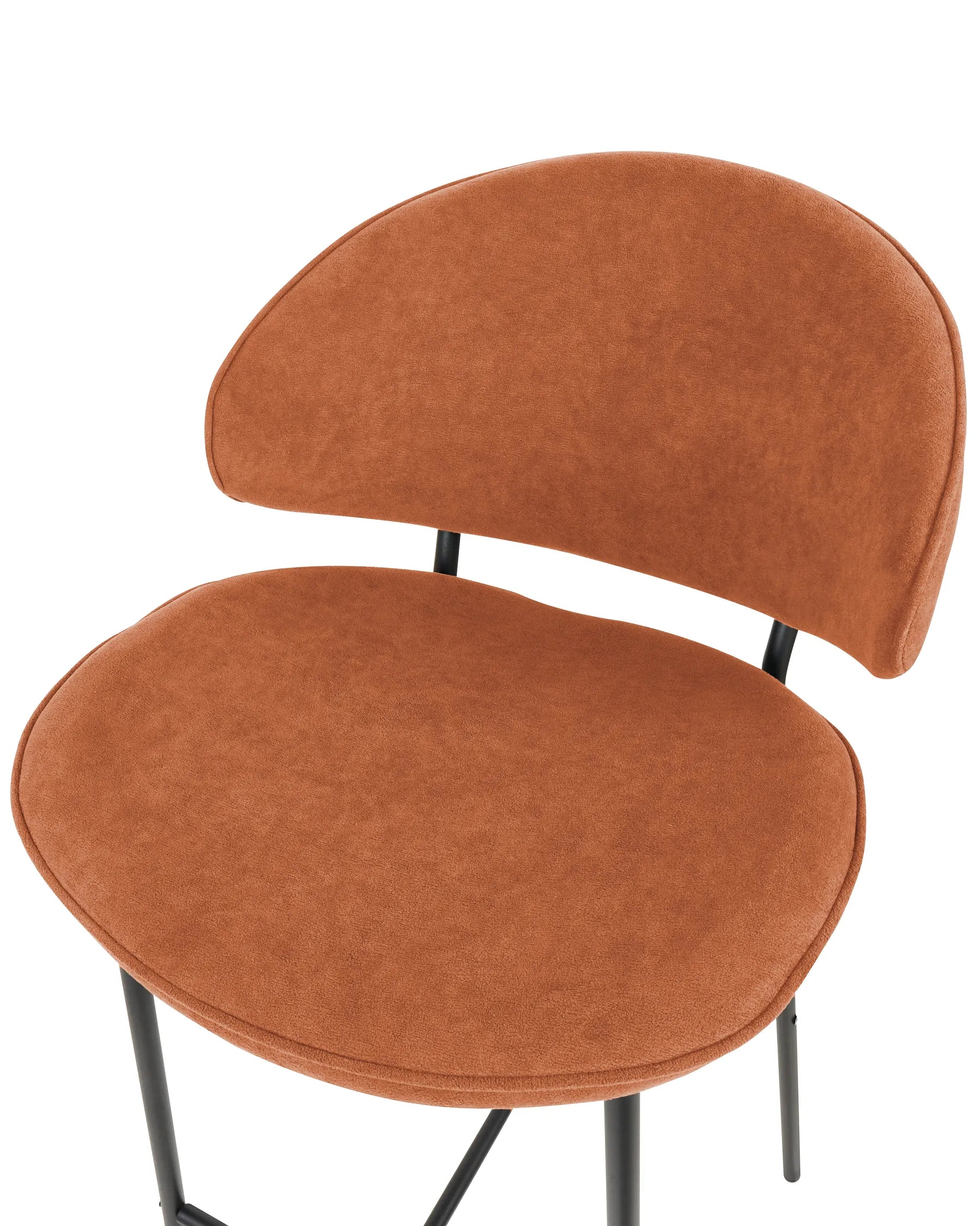 Set of 2 Bar Chairs KIANA Orange