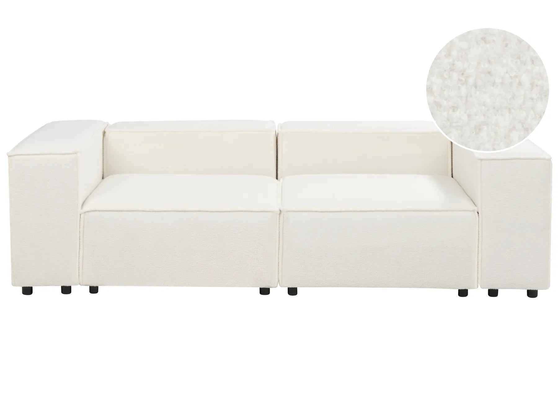 Modular Sofa 2 Seater APRICA Boucle Off-White