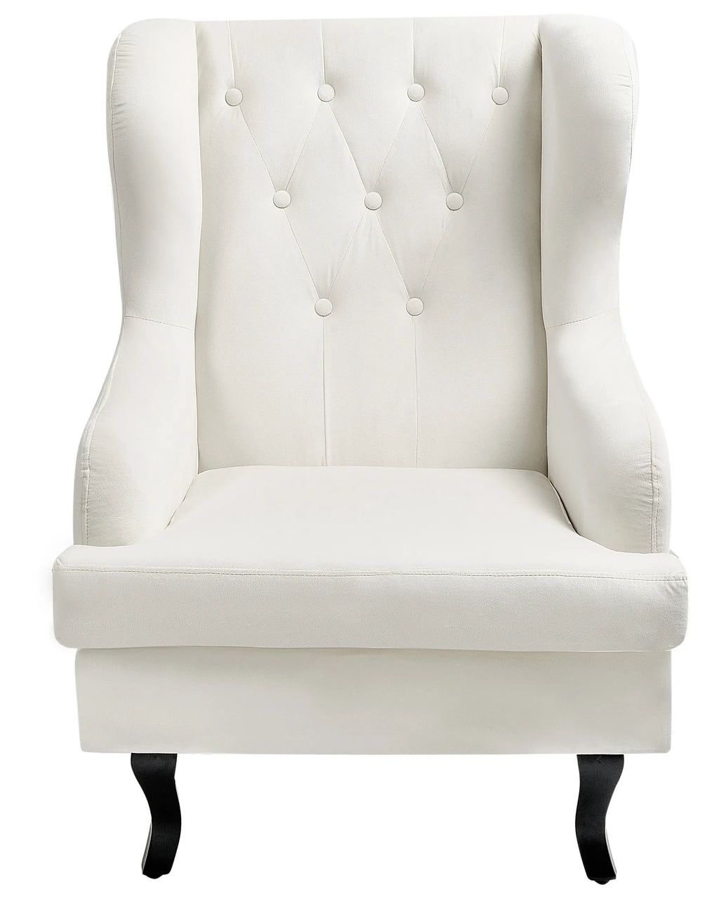 Wingback Chair ALTA Velvet Off-White