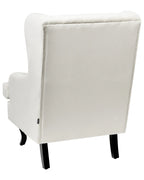 Wingback Chair ALTA Velvet Off-White