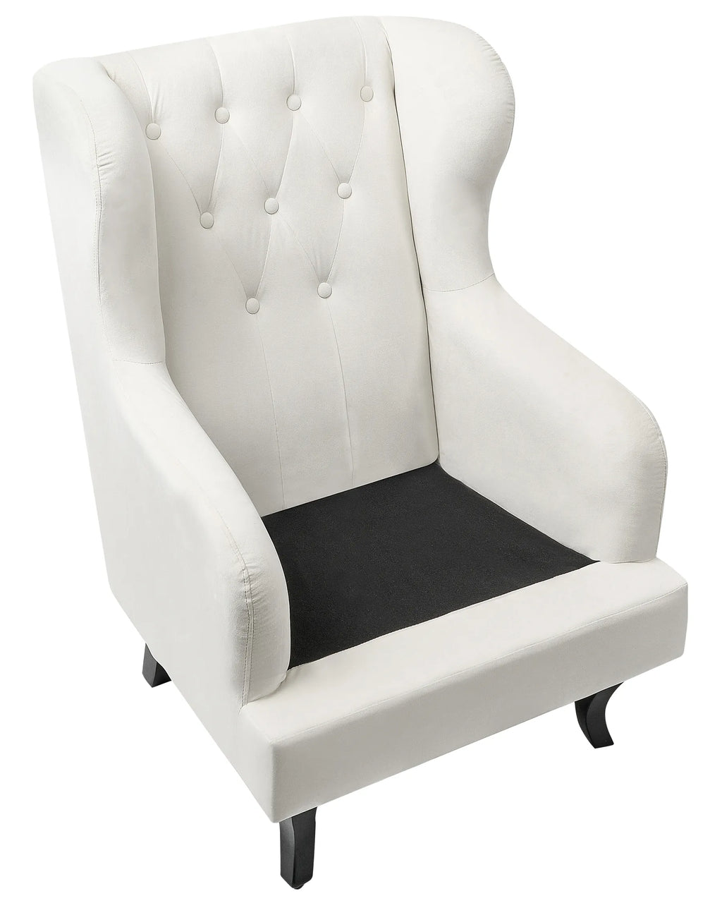 Wingback Chair ALTA Velvet Off-White