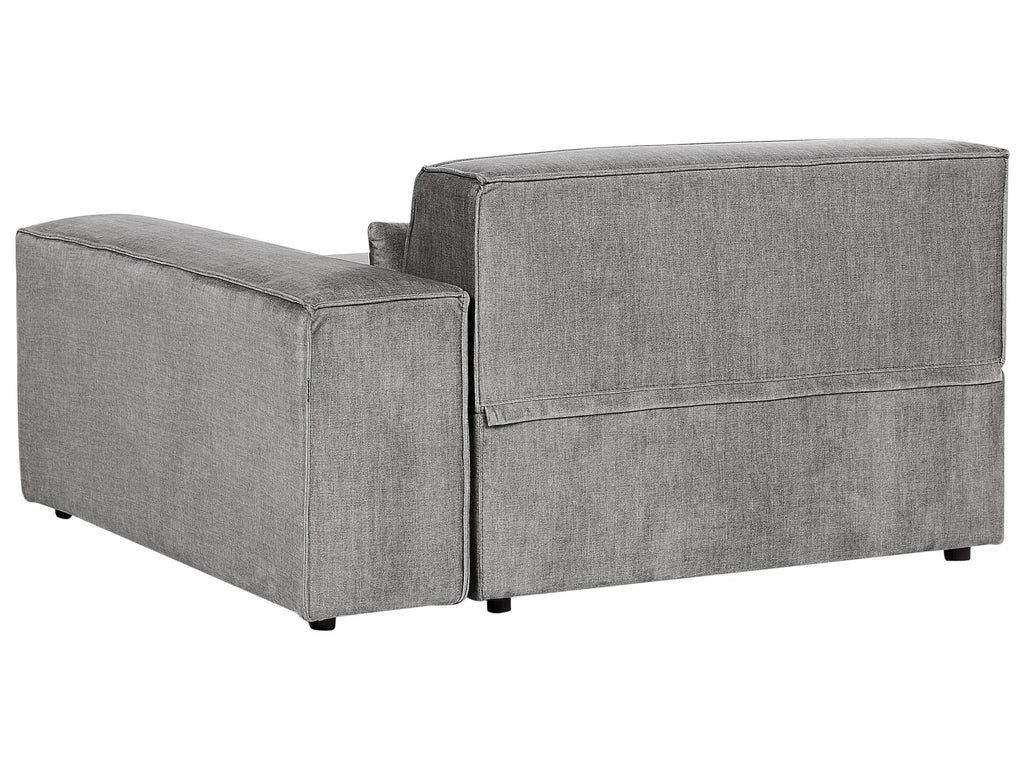 Corner Seat HELLNAR Fabric Grey Left Hand
