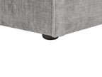Corner Seat HELLNAR Fabric Grey Left Hand