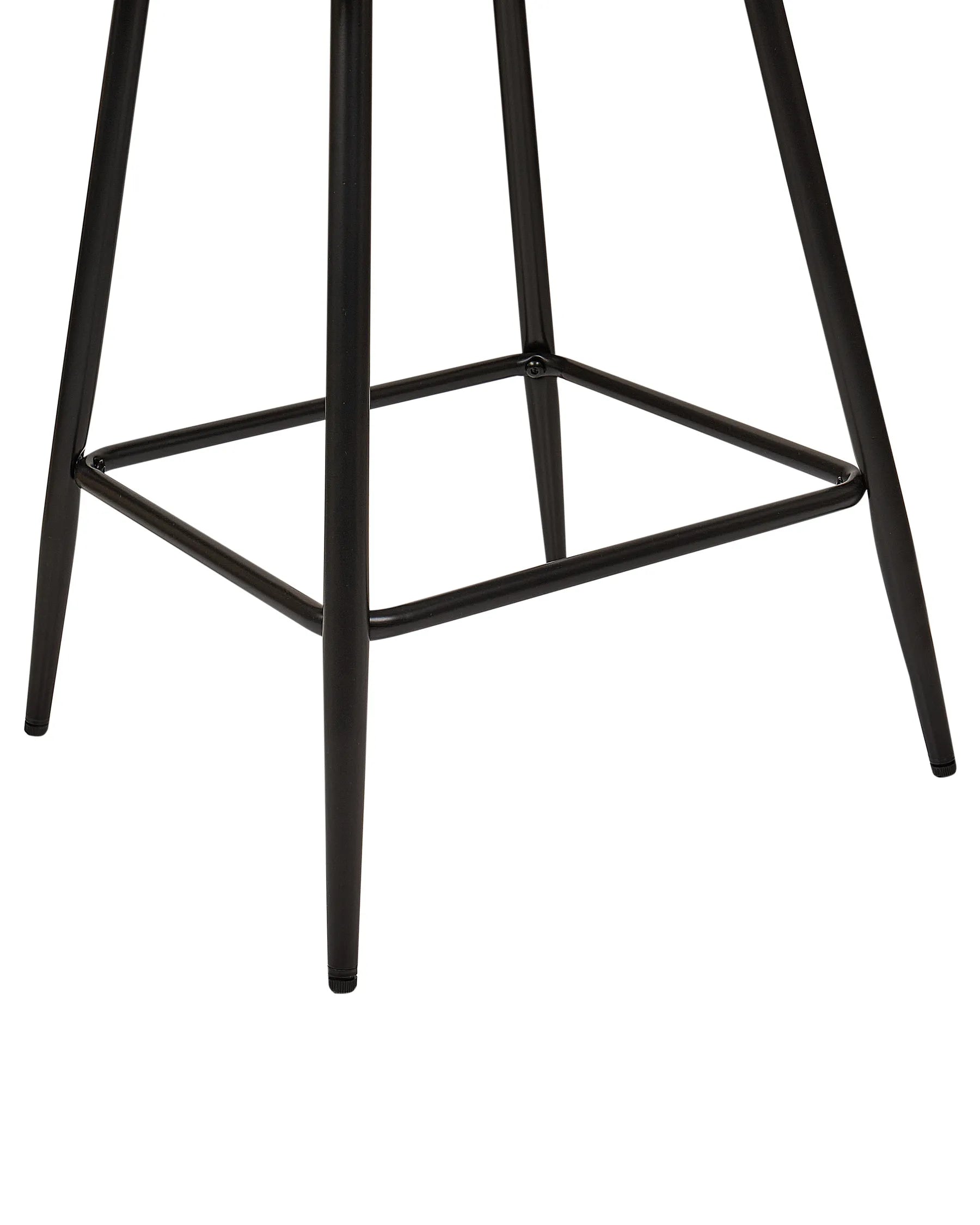 Set of 2 Bar Chairs SANILAC Velvet Orange