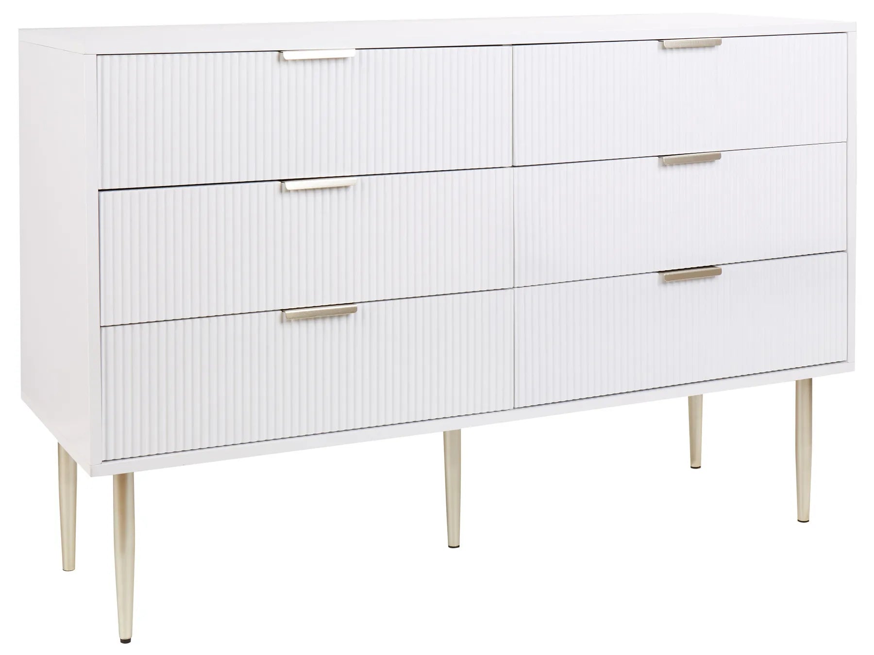 6 Drawer Chest SOHO White