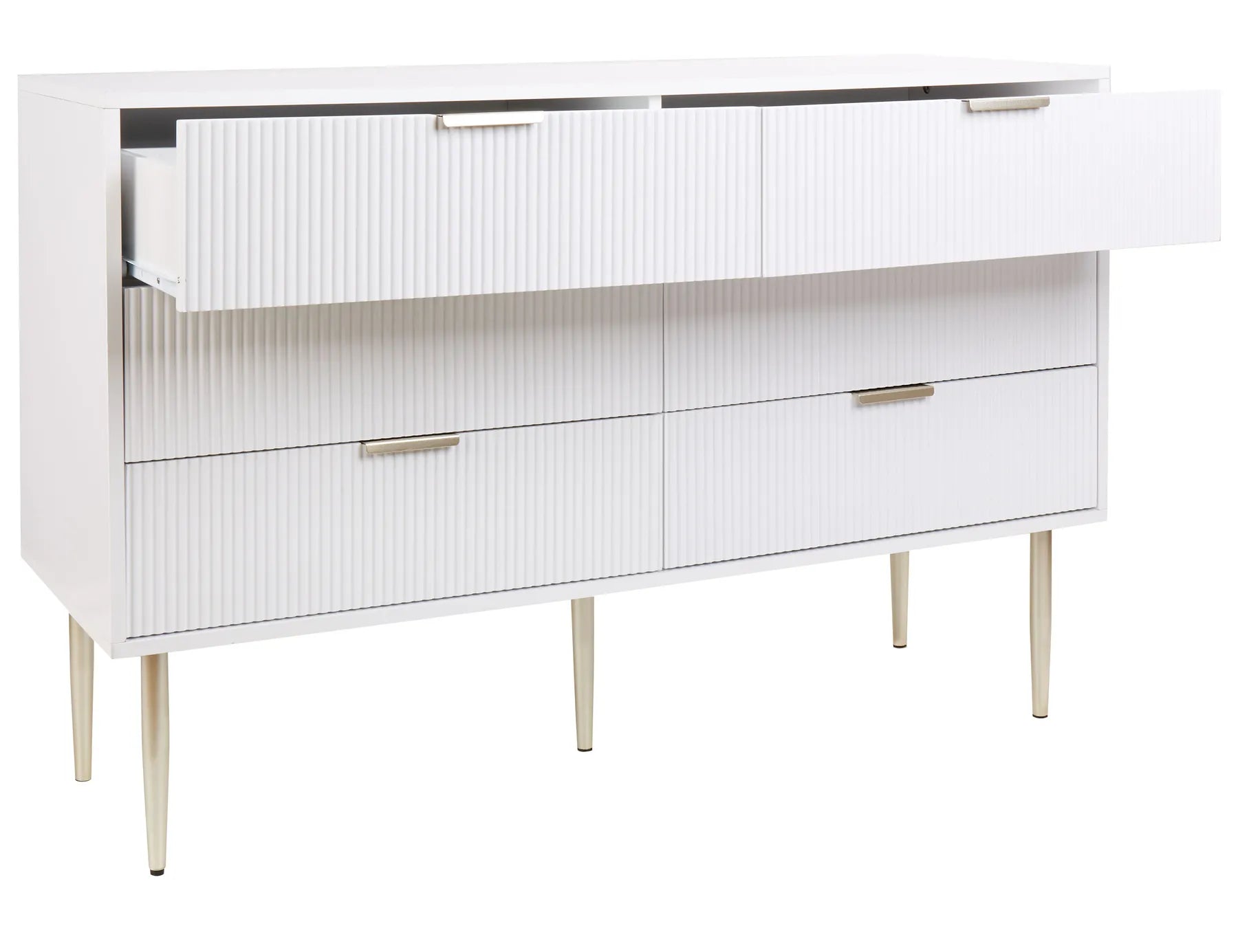6 Drawer Chest SOHO White