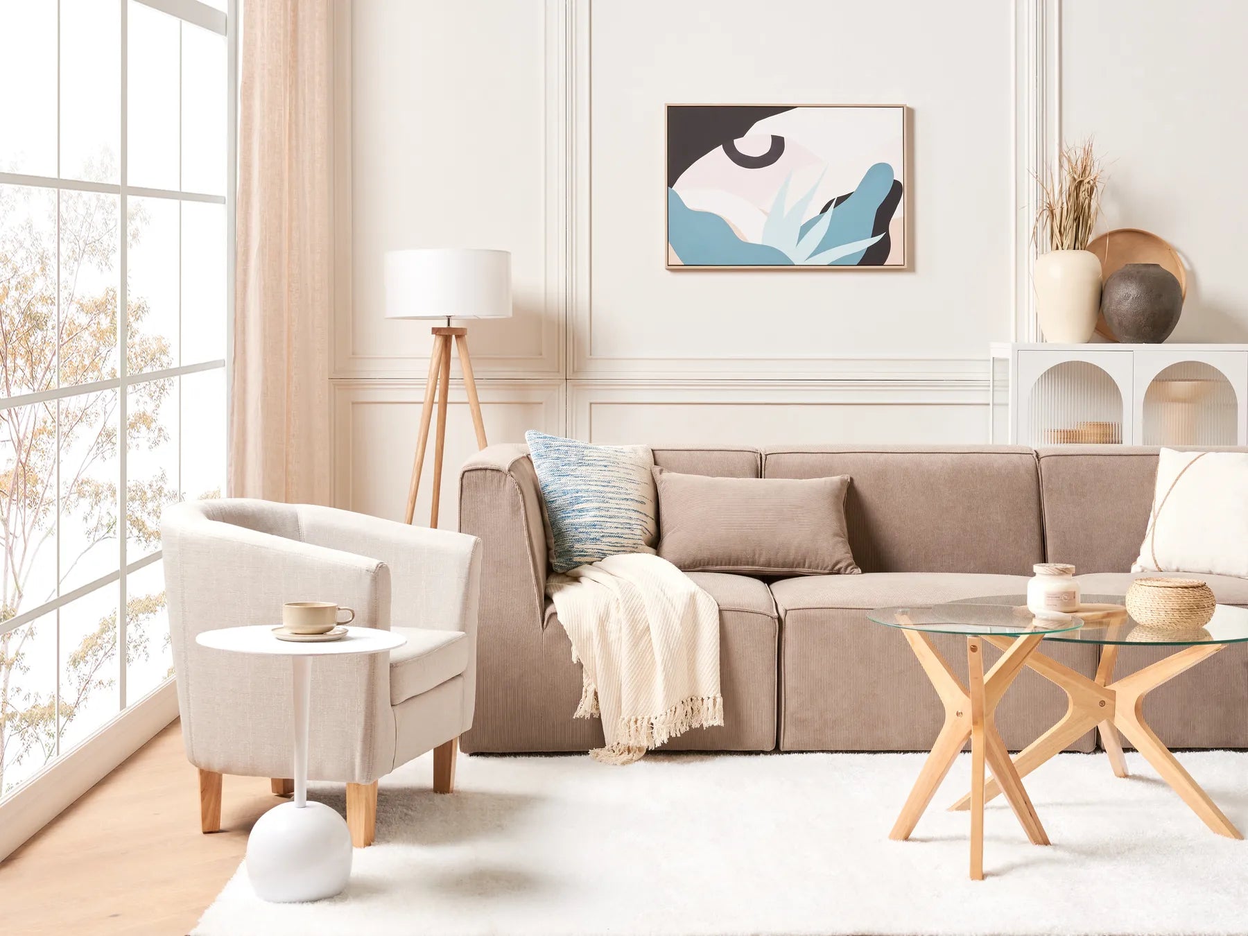 Side Table EUCLA Metal White