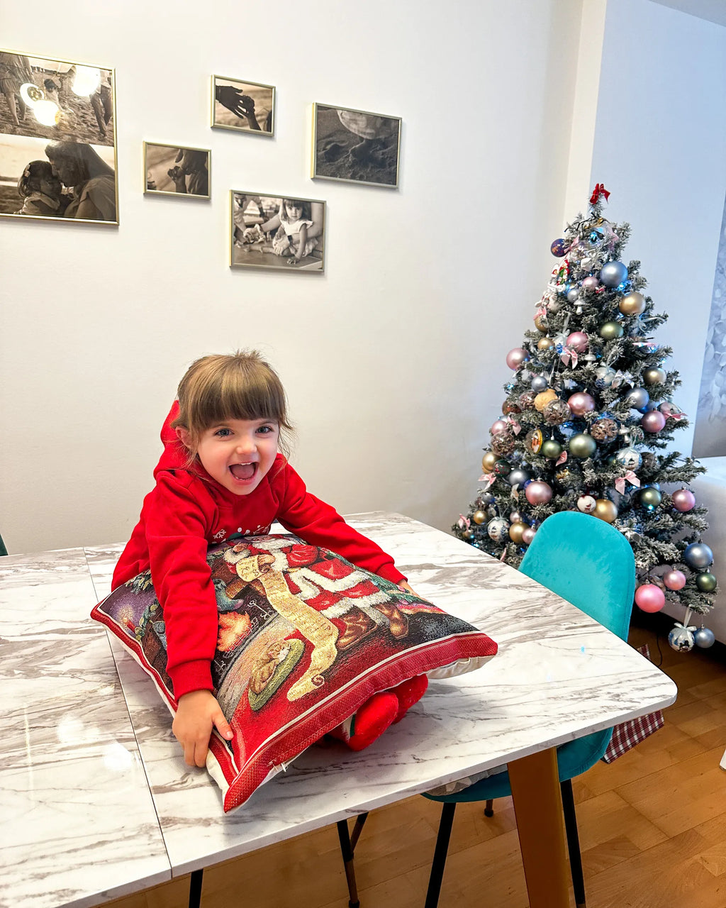 Extending Dining Table MOSBY Marble/ Gold 160/200 cm 90 cm