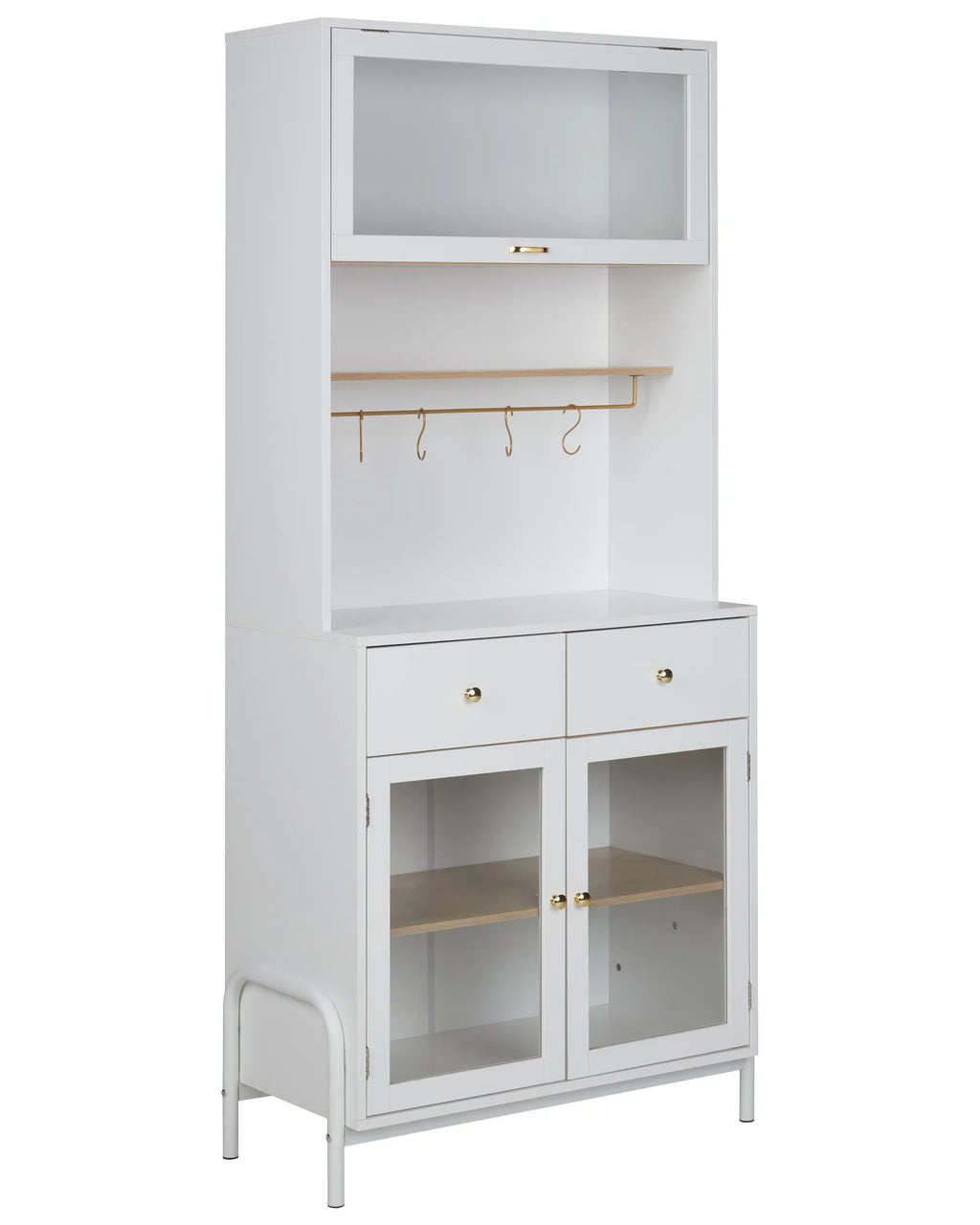 Glass Display Cabinet PARLIN 82 cm White