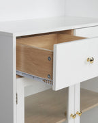 Glass Display Cabinet PARLIN 82 cm White