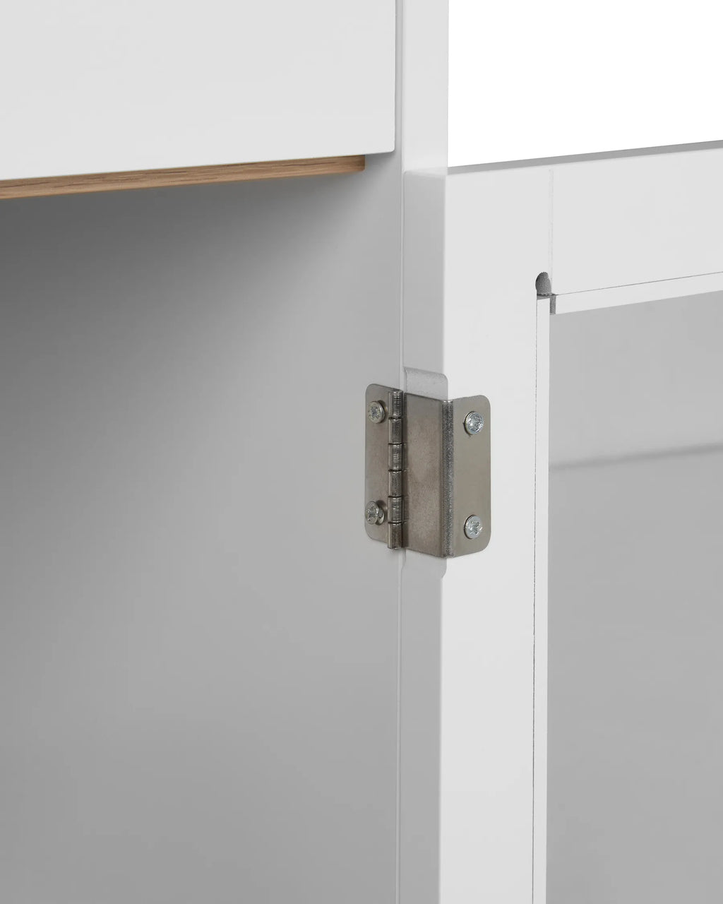 Glass Display Cabinet PARLIN 82 cm White