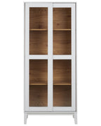 Glass Display Cabinet RUMSON 80 cm White