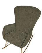 Rocking Chair ANASET Boucle Dark Green