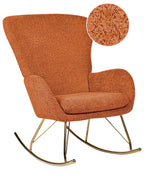 Rocking Chair ANASET Boucle Orange