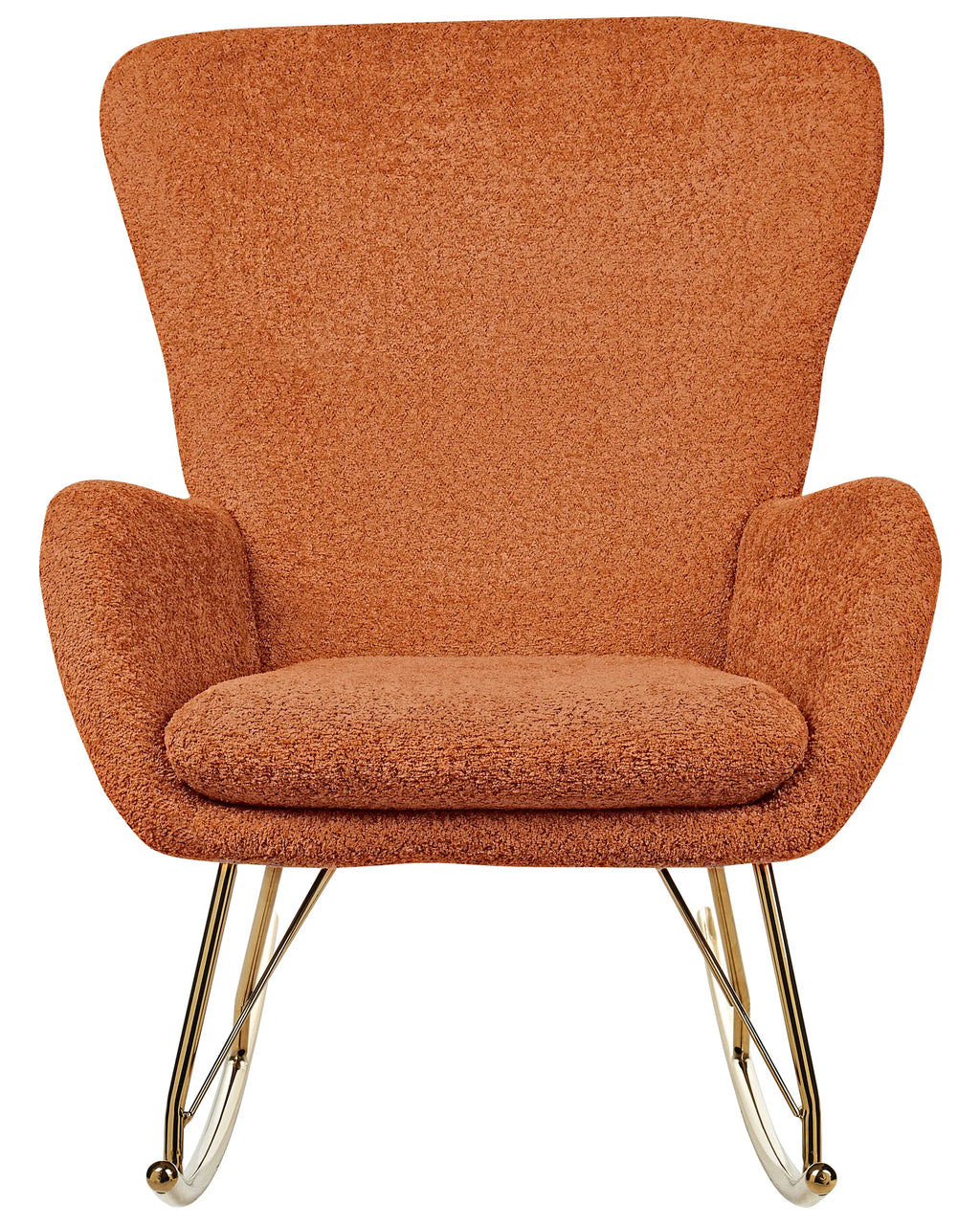 Rocking Chair ANASET Boucle Orange