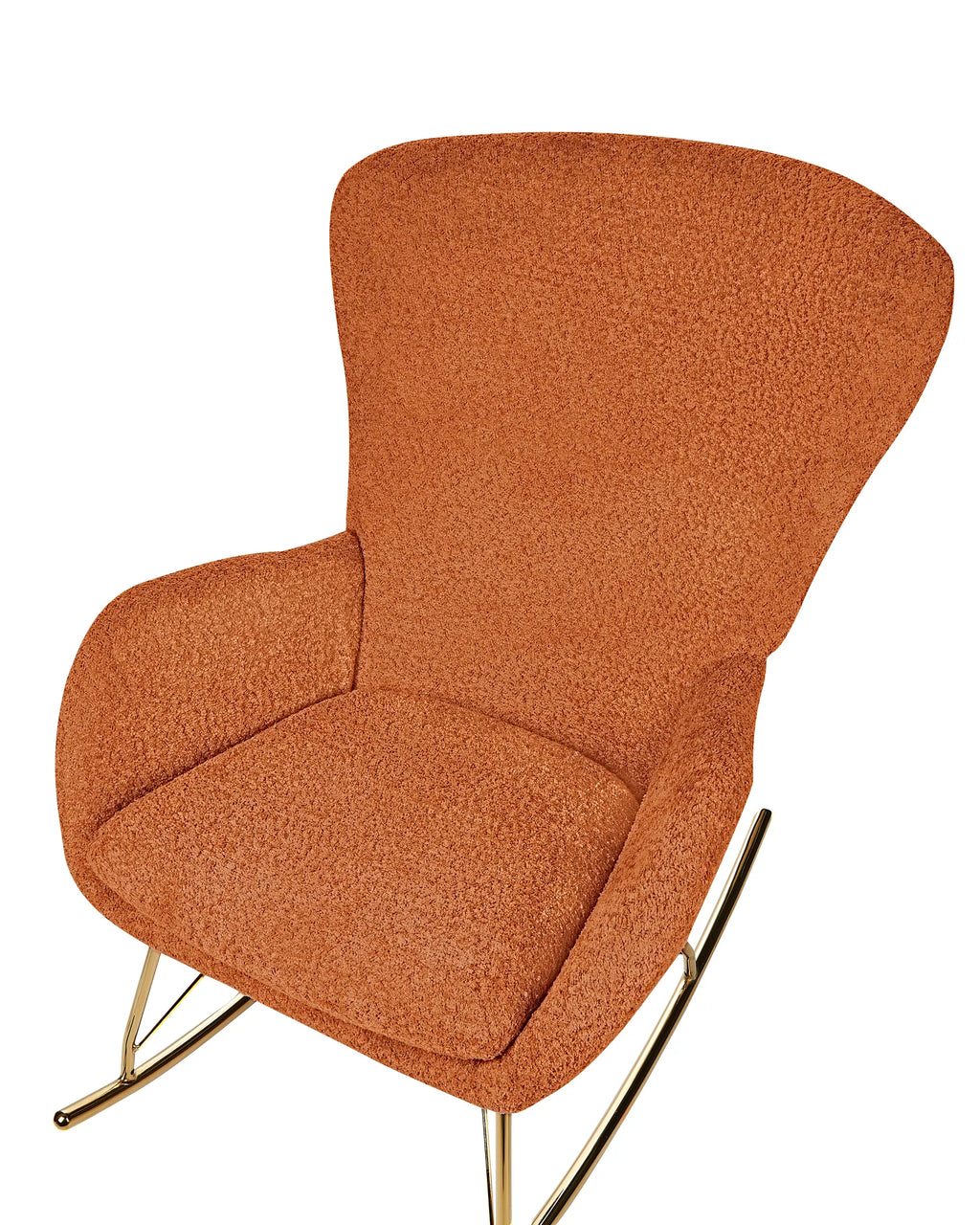 Rocking Chair ANASET Boucle Orange