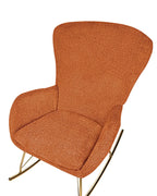 Rocking Chair ANASET Boucle Orange