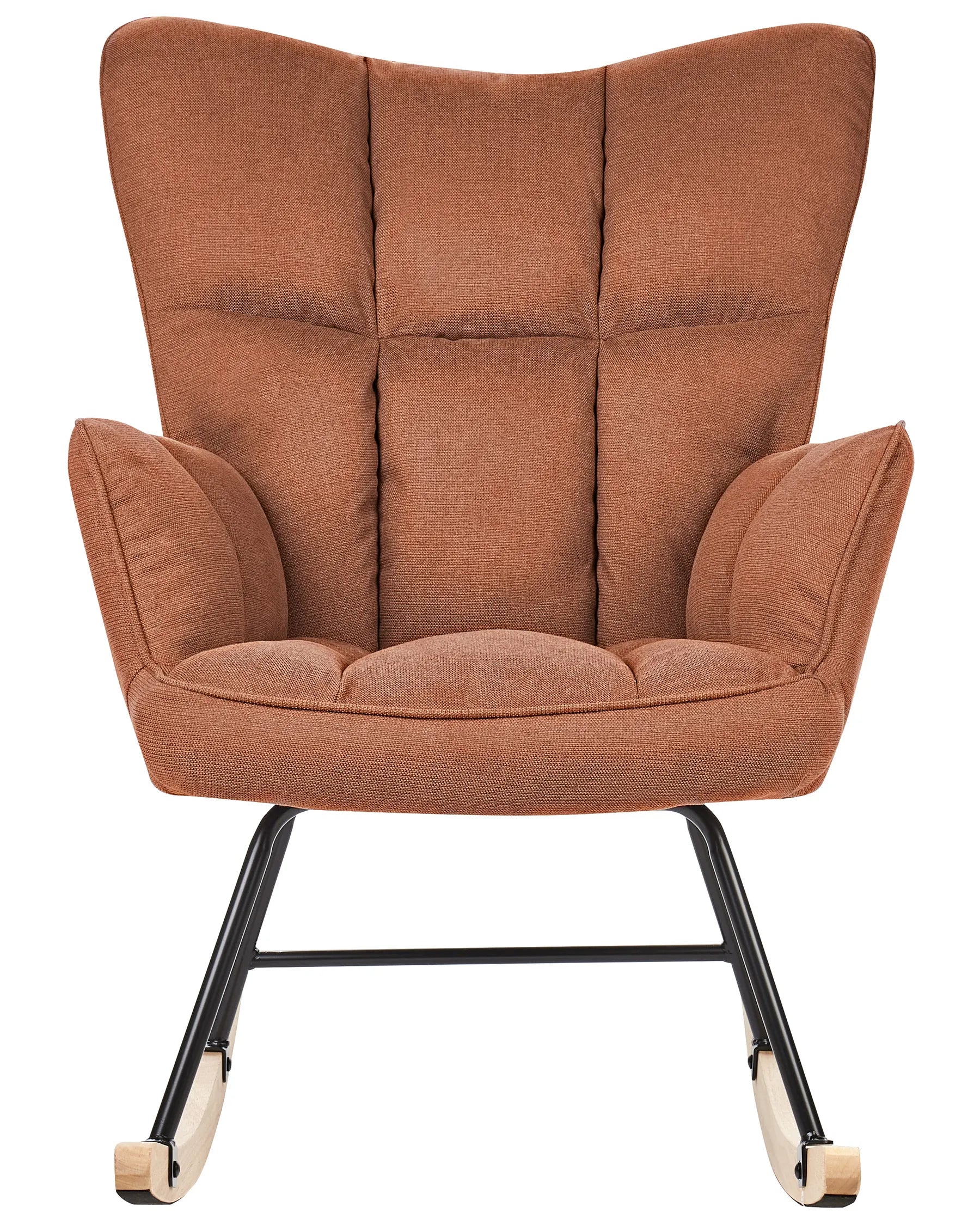 Rocking Chair OULU Fabric Brown