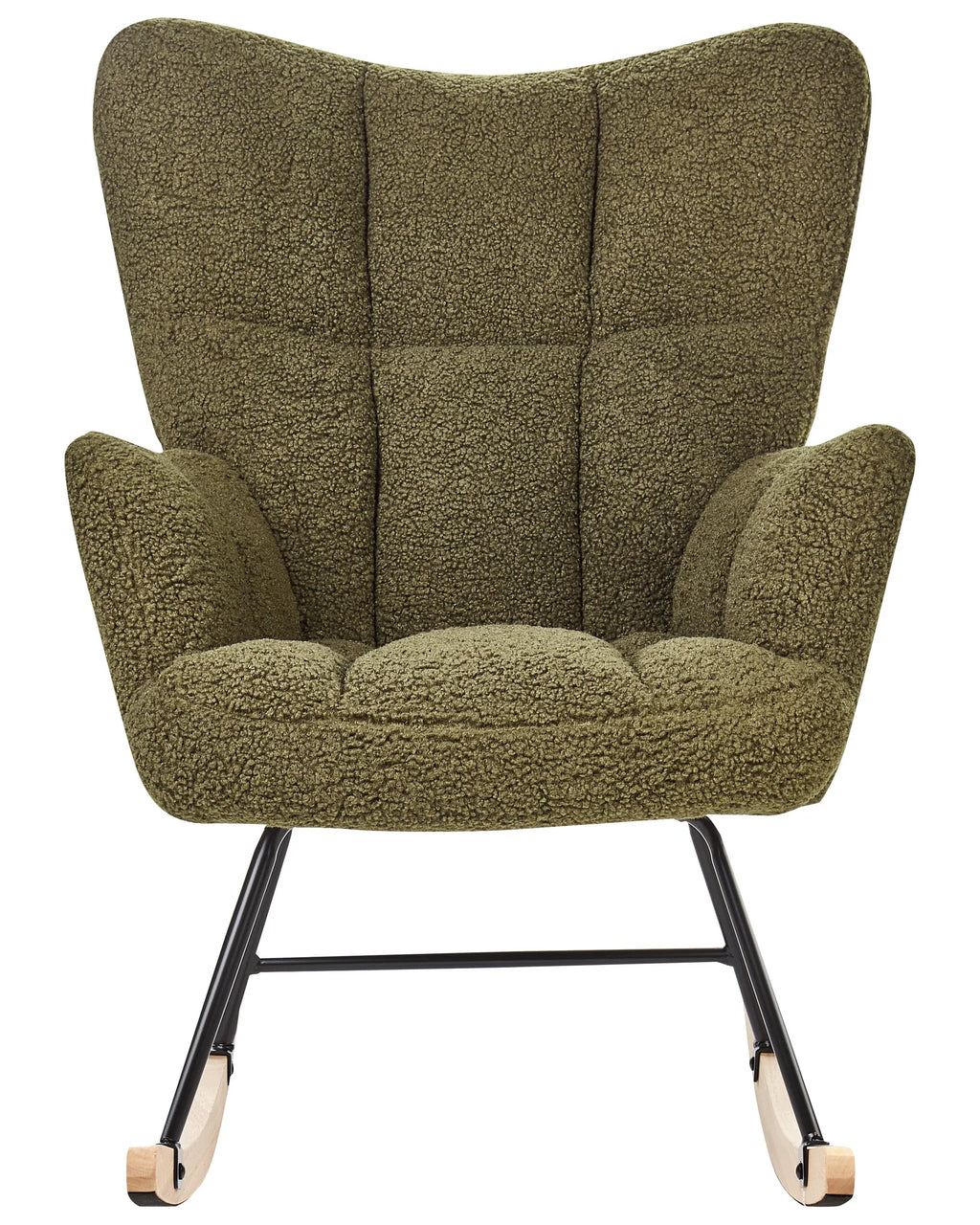 Rocking Chair OULU Boucle Dark Green