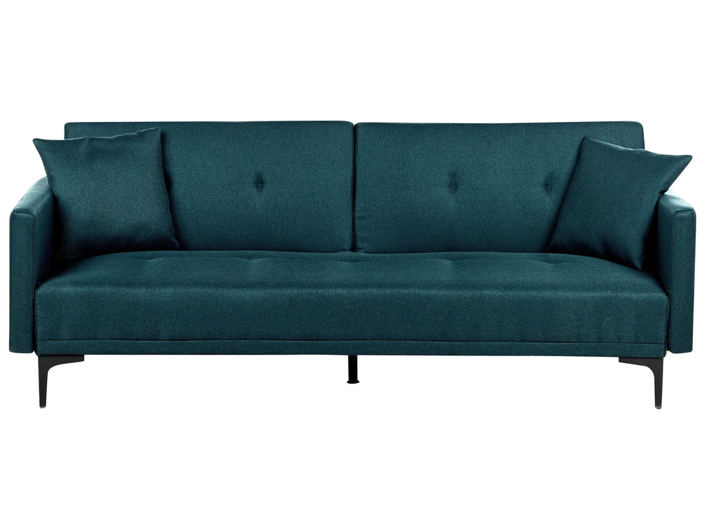 Sofa Bed 3 Seater LUCAN Fabric Blue
