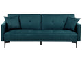 Sofa Bed 3 Seater LUCAN Fabric Blue