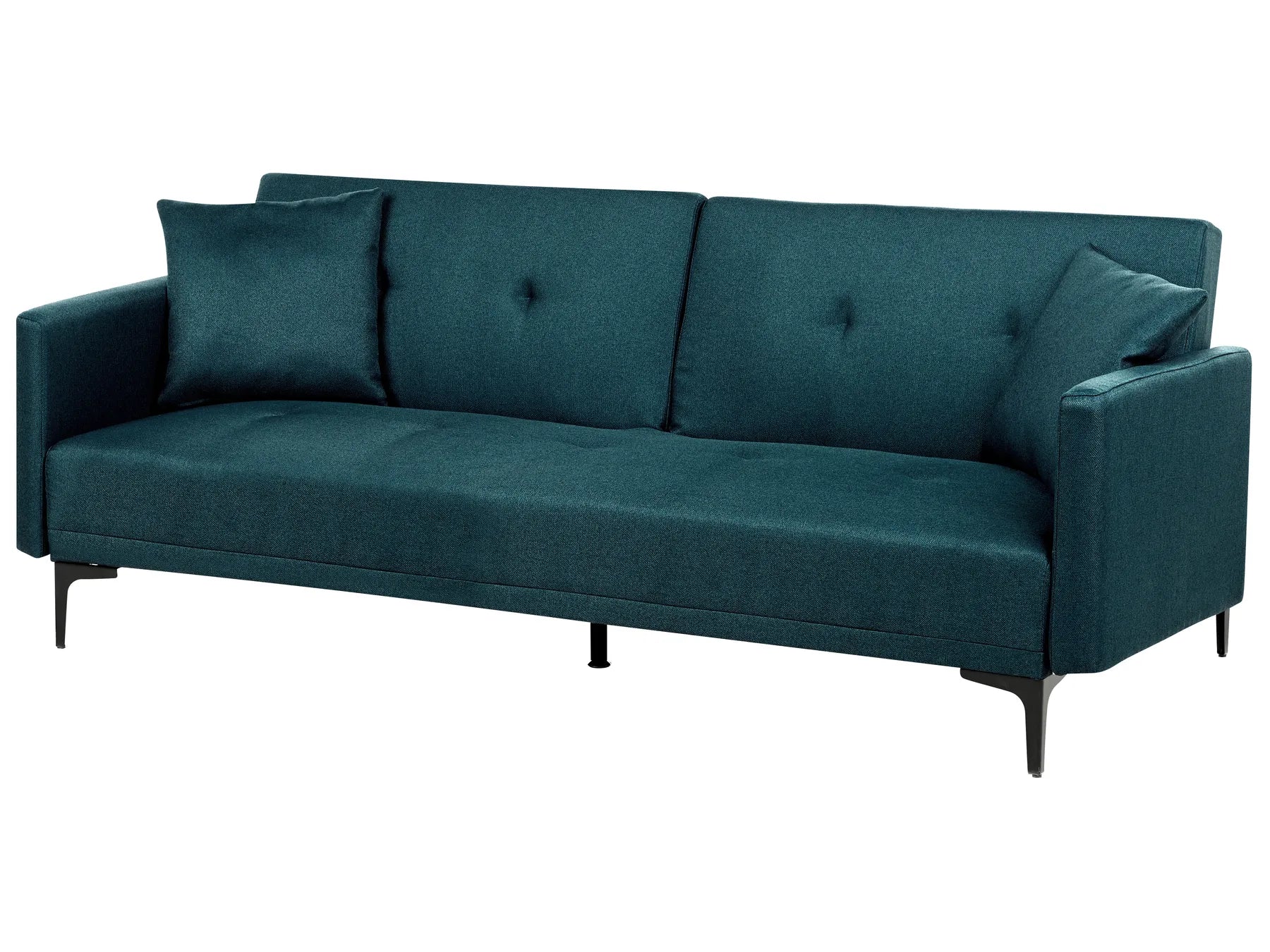 Sofa Bed 3 Seater LUCAN Fabric Blue