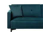 Sofa Bed 3 Seater LUCAN Fabric Blue