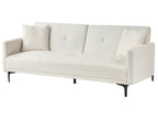 Sofa Bed 3 Seater LUCAN Boucle Off-White