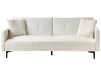 Sofa Bed 3 Seater LUCAN Boucle Off-White