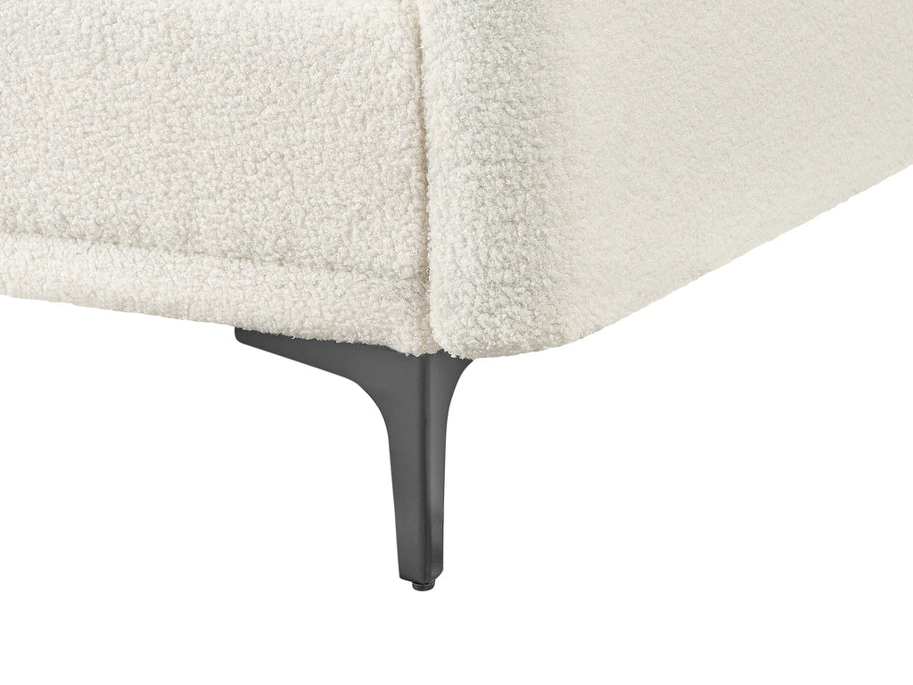 Sofa Bed 3 Seater LUCAN Boucle Off-White