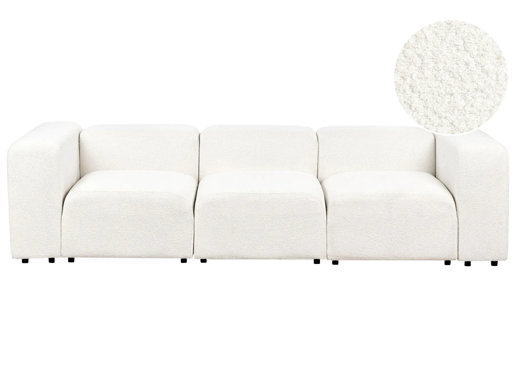 Modular Sofa 3 Seater FALSTERBO Boucle White