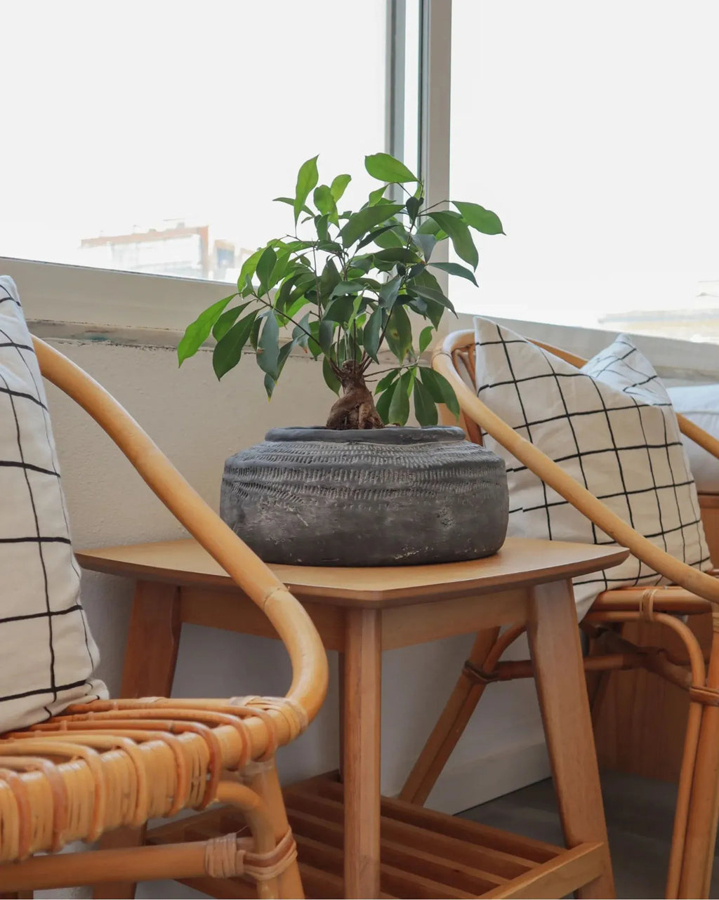Side Table TULARE Wood Light Brown