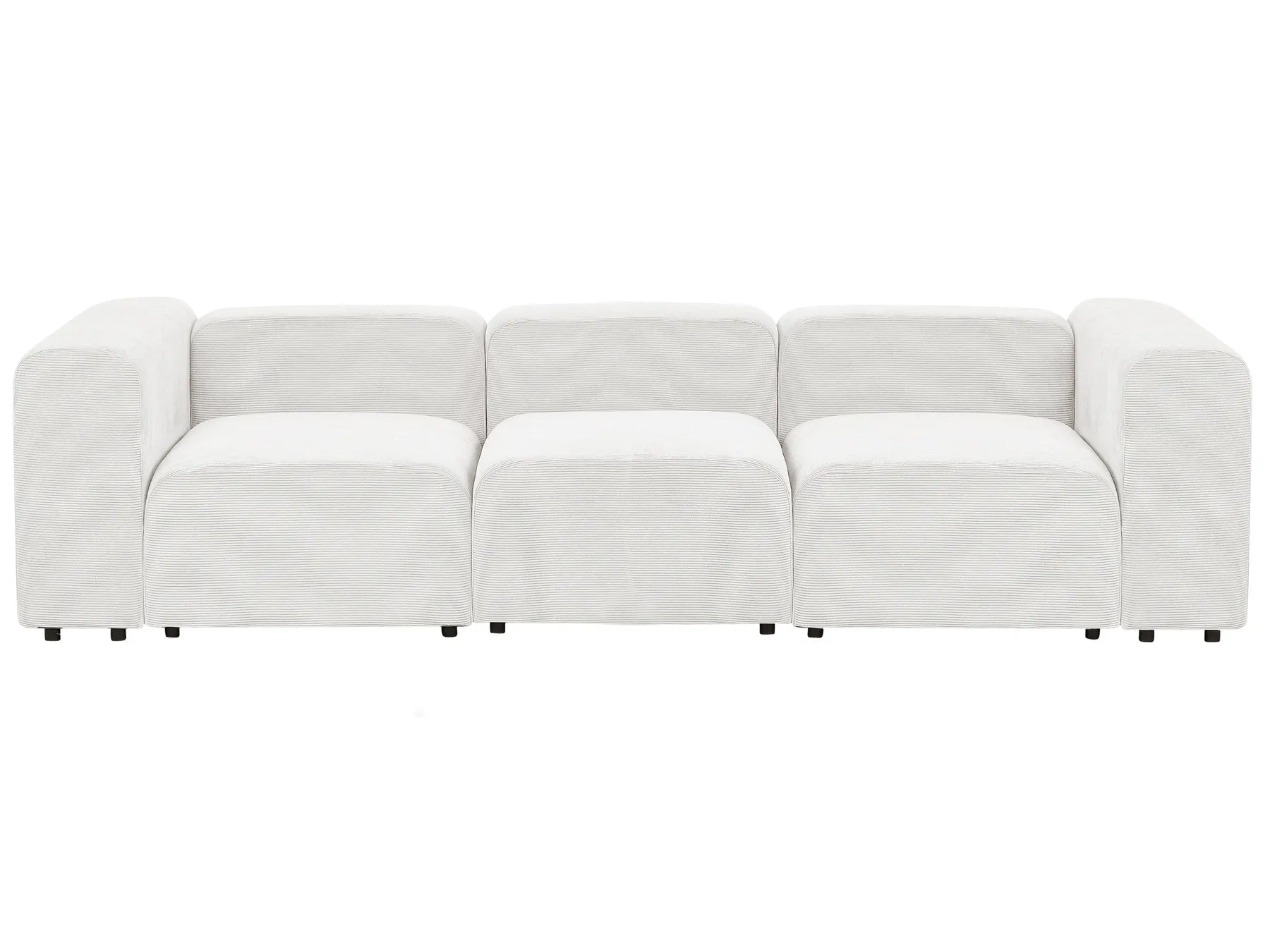 Modular Sofa 3 Seater FALSTERBO Corduroy Off-White