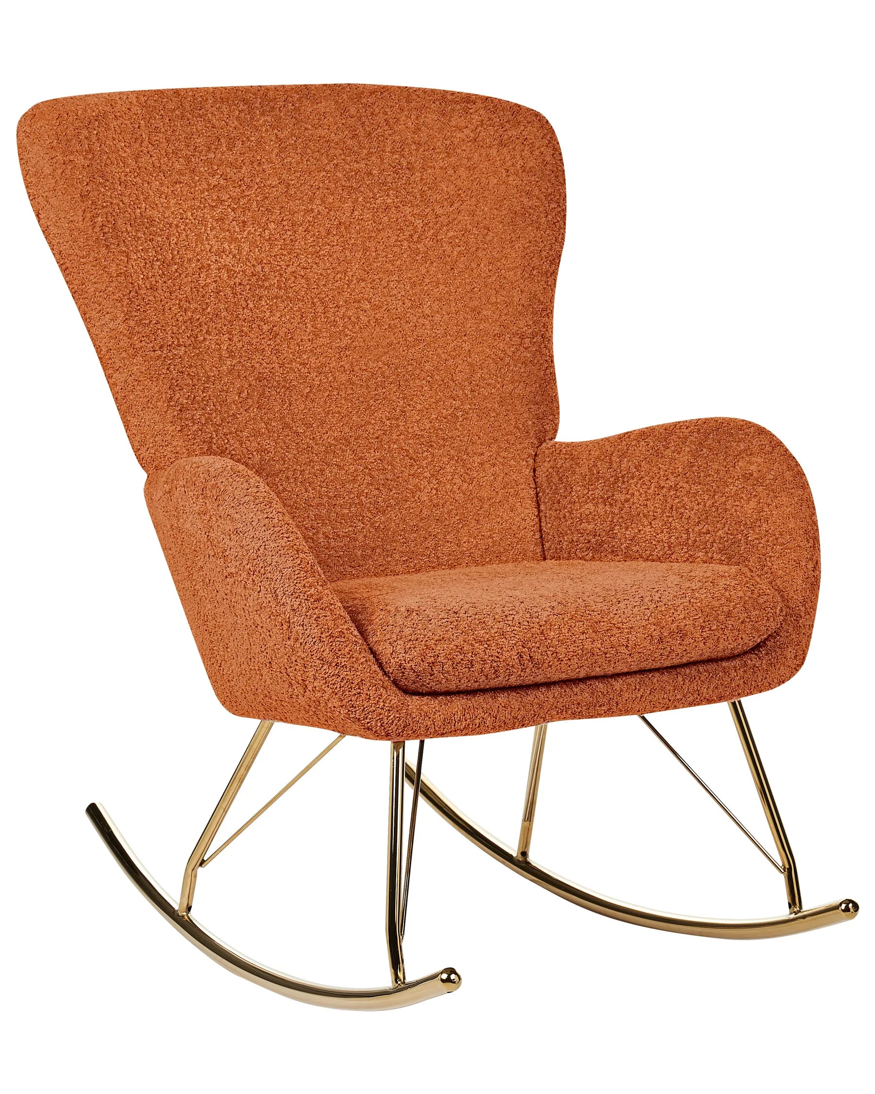 Rocking Chair ANASET Boucle Orange