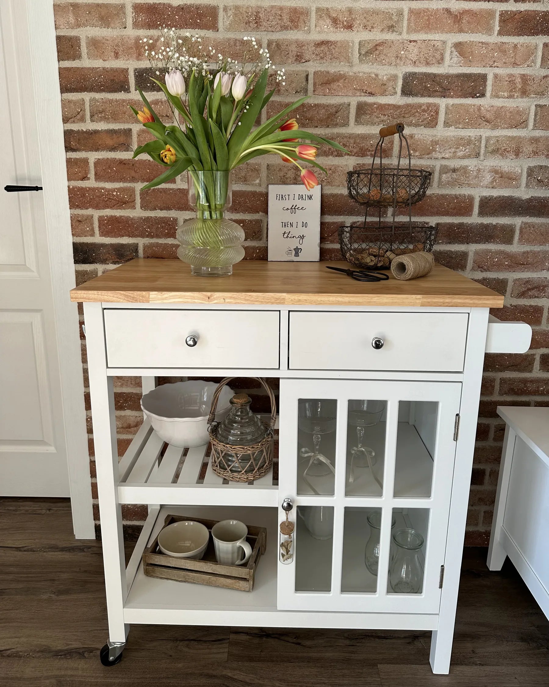 Kitchen Trolley GENOA White