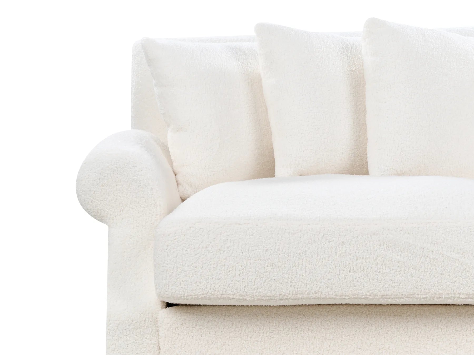Sofa 2 Seater EIKE Boucle Off-White