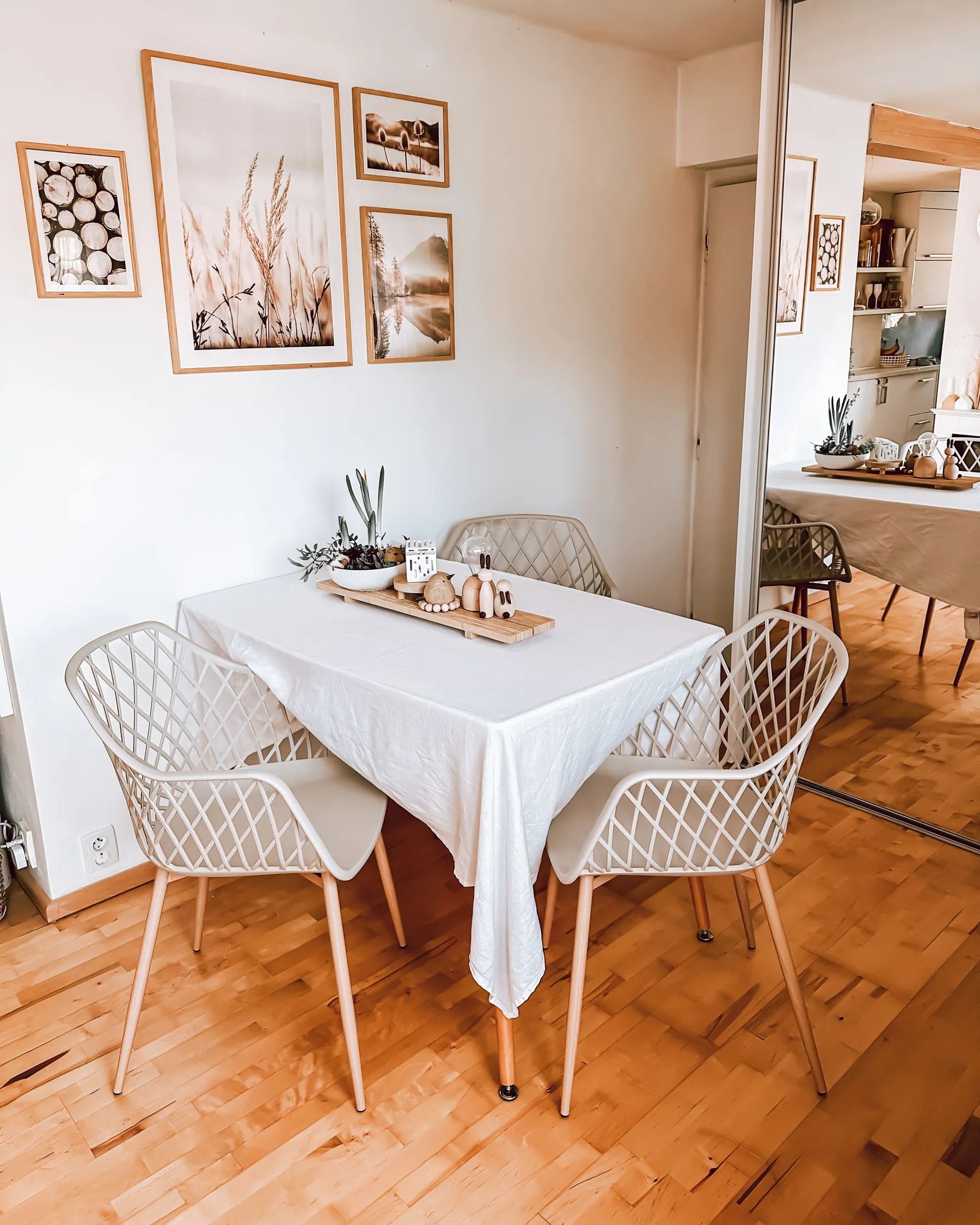 Set of 2 Dining Chairs NASHUA Beige