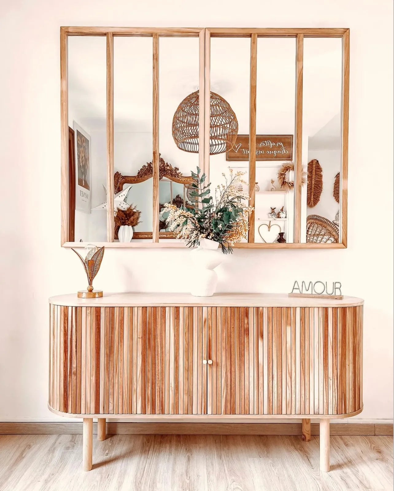 Cabinet MANARA Paulownia Wood Light Brown