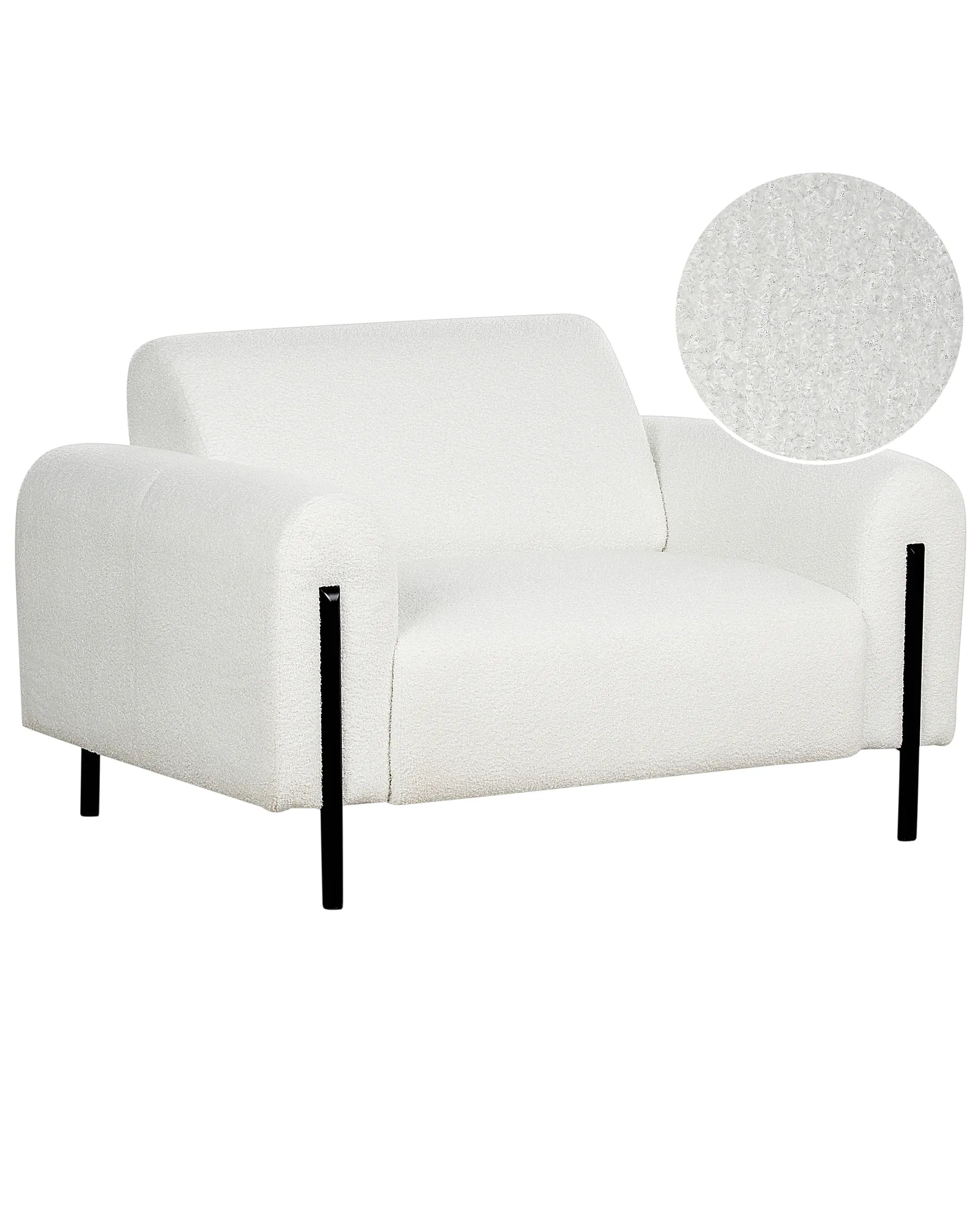 Armchair ASKIM Boucle White