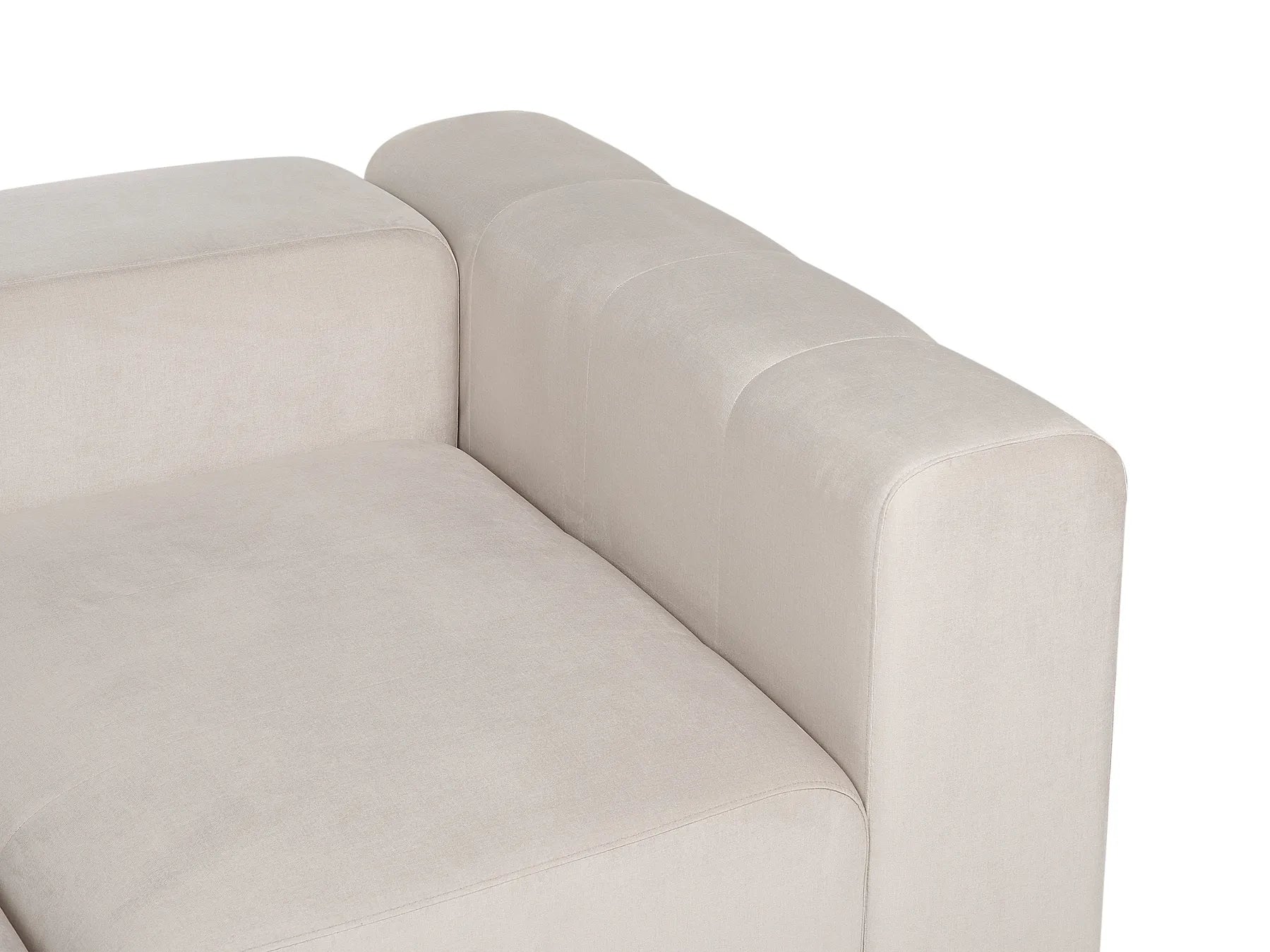 Modular Sofa 2 Seater FALSTERBO Velvet Beige
