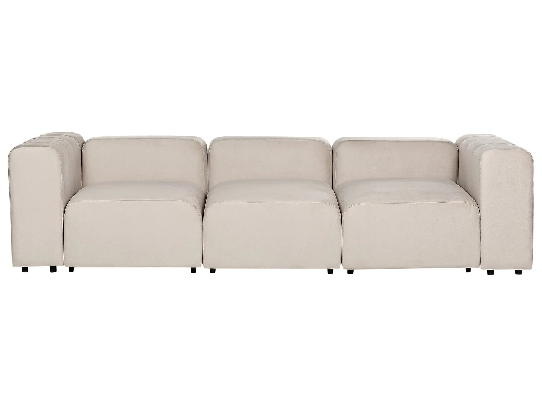 Modular Sofa 3 Seater FALSTERBO Velvet Beige