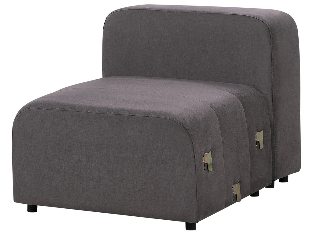 Modular Sofa 3 Seater FALSTERBO Velvet Dark Grey