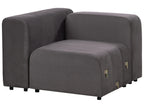 Modular Sofa 3 Seater FALSTERBO Velvet Dark Grey