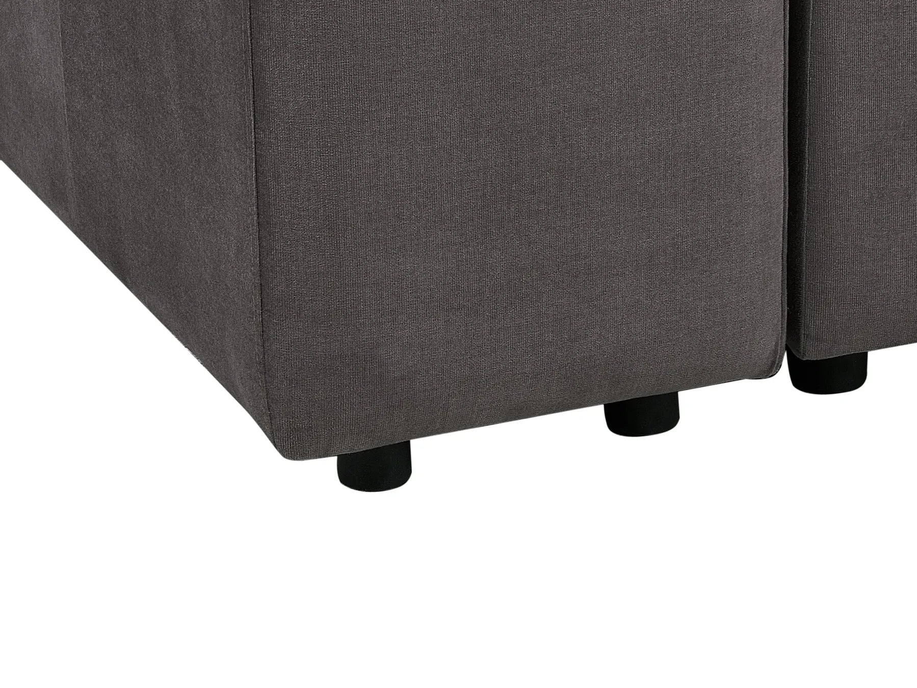 Modular Sofa 3 Seater FALSTERBO Velvet Dark Grey